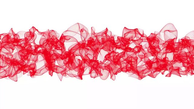 minimal red line motion video. wave line motion video 