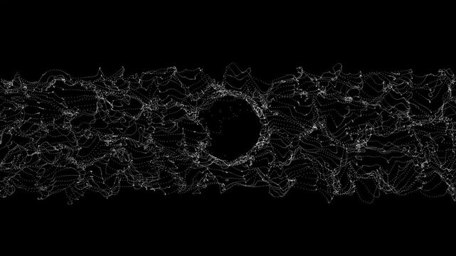 wave shape line motion video.