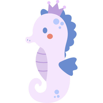 Cute Seahorse Vector