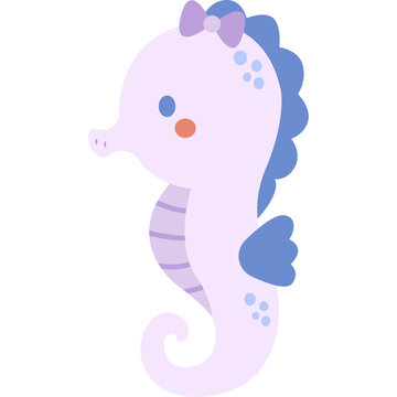 Cute Seahorse Vector