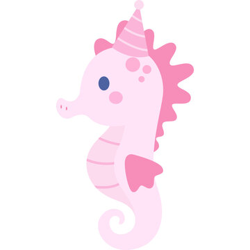 Cute Seahorse Vector