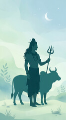 Naklejka premium Shiva