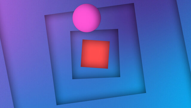 Tunnel Ball Animated Text Title with 3D Sphere Motion