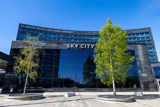 Stockholm, Sweden  The Sky City development at Arlanda Airport with hotels and office space.