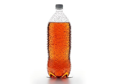 bottle and glass of water. 2 liter soda