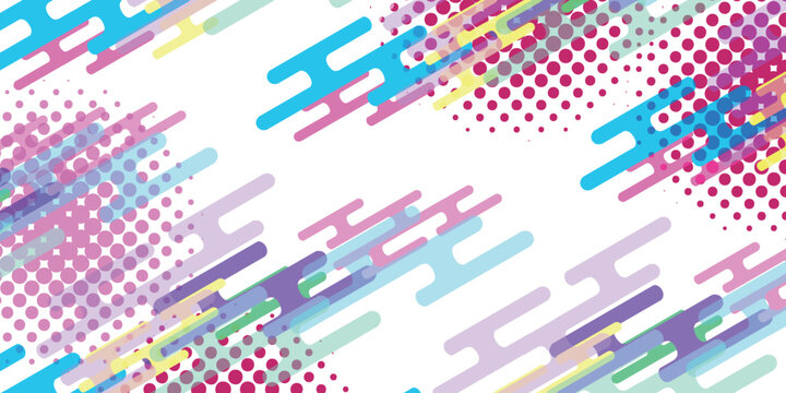 Colorful Abstract Graphic Pattern with Dynamic Geometric Shapes