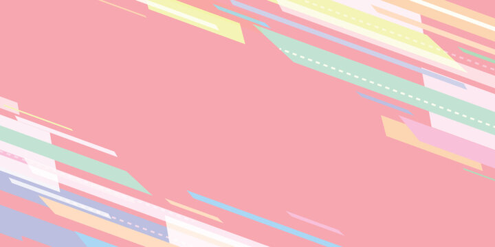 Pastel Geometric Abstract Background Design Pattern