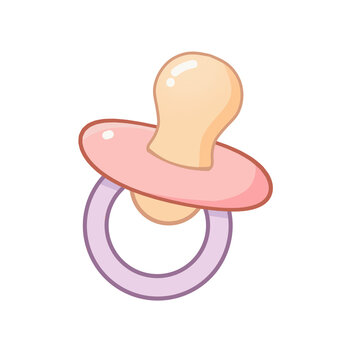 pink baby pacifier