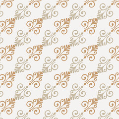 Abstract seamless vector pattern with circles and spirals featuring floral vintage ornaments swirls leaves and damask textures for wallpaper and decorative backdrop © Afroz