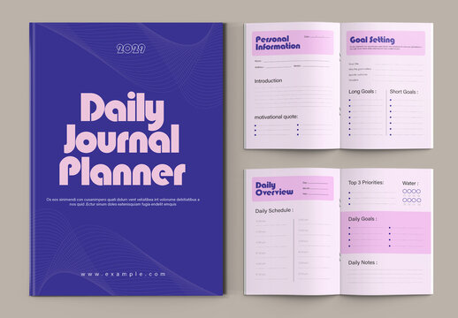 Productivity Journal Planner Template