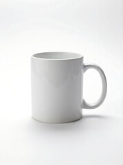 Obraz premium white cup on white background