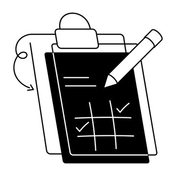 Drawing style icon of campaign planning process

