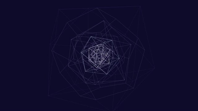 Premium 4K seamless loop of an Anahata Heart Chakra Icosahedron breathing and ascending within a cinematic void. Ideal for VJ sets, trance visuals, meditation apps, and yoga studios.