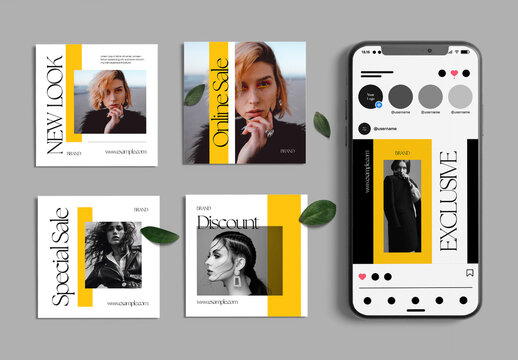 D.Fashion Sale Social Media Post Template