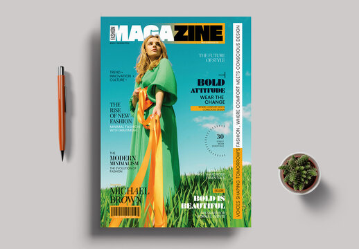 Fashion Magazine Cover Template