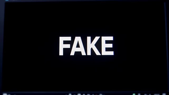 FAKE Text Glitch Reveal with Split and Scanlines
