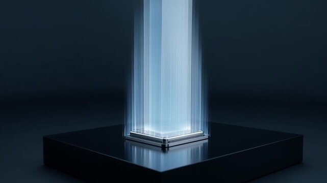 Advanced Technology Processor Emitting Powerful Blue Light Beam