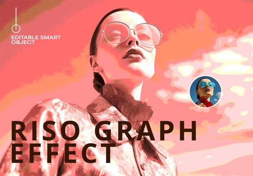 Riso Graph Photo Effect