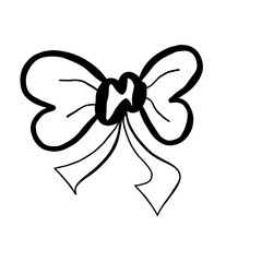 Fototapeta premium vector illustration of a bow