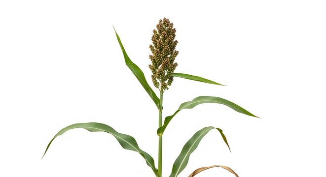 Vibrant green foxtail grass with delicate seed head