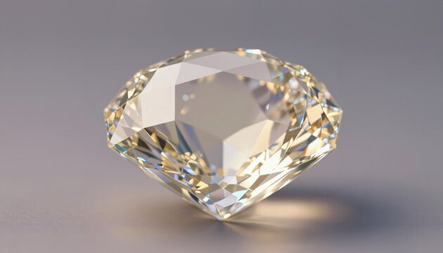 Gelber Brillant mit facettiertem Schliff