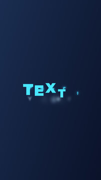 Vertical Fast Outline Neon Text Title for High Energy Mobile Video