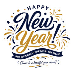 Obraz premium Happy new year