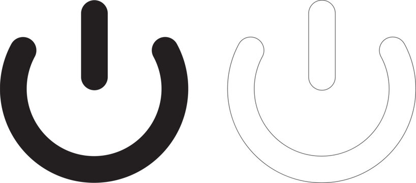 Power button icons. EPS 10. Graphic icon vector designs