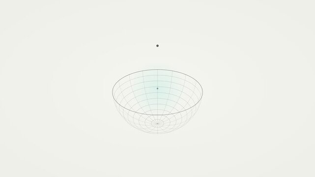 Rotating Hemisphere Animation Demonstrates Geometry and Spatial Dynamics