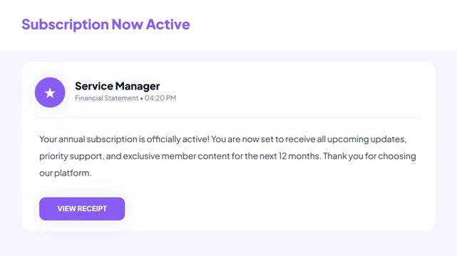 Annual Subscription Successfully Activated for Service Manager with Priority Support and Exclusive Member Content for 12 Months