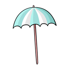 Obraz premium Beach Umbrella I - pastel