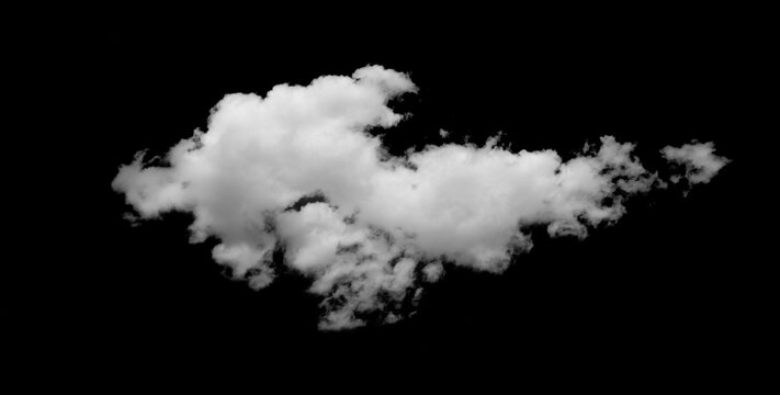 White clouds against a black background.