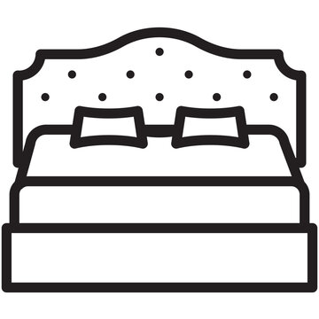 modern headboard icon