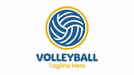 This image features a striking volleyball design in vibrant colors, symbolizing movement and energy, ideal for sports branding or promotional material for volleyball events. © jinduo