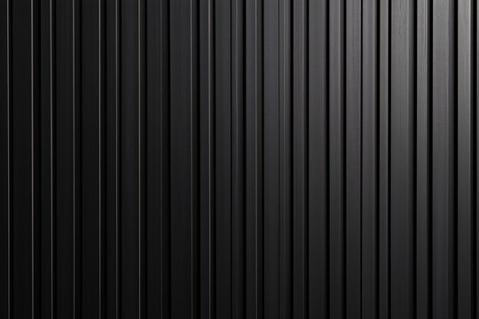 Vertical charcoal oak wood slats for luxury wall texture.