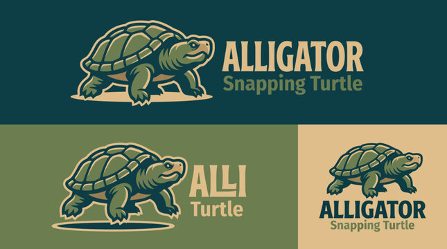 An engaging illustration of an alligator snapping turtle, showcasing its distinctive features and friendly demeanor, perfect for nature enthusiasts and wildlife lovers.