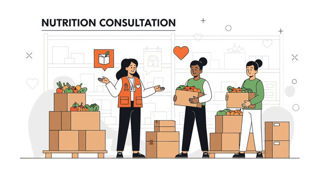 Nutrition Consultation: Healthy Food Distribution for Community Health and Wellness
