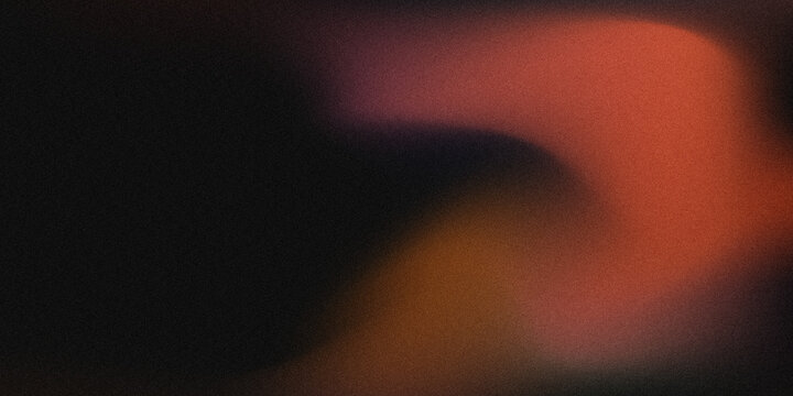 Dark abstract blurred gradient background with deep orange glowing light curves, soft smooth flowing wave motion, moody neon texture for modern digital design backdrop