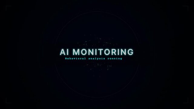 Ai monitoring interface displaying behavioral analysis insights in motion