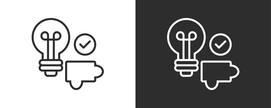 Resolve Icon Set Vector Collection Isolated In Black And White