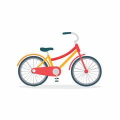Fototapeta premium Flat Design Bicycle Illustration