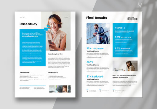 Business Case Study Flyers Report Template