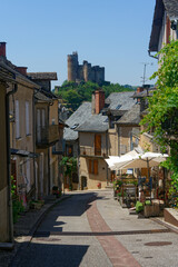Obraz premium Najac castle in france, old medieval castle located in Aveyron