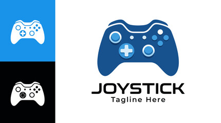 This modern joystick logo emphasizes a sleek, dynamic design, ideal for gaming brands, esports teams, or any video game-related business seeking a bold and professional look. © Jinhong
