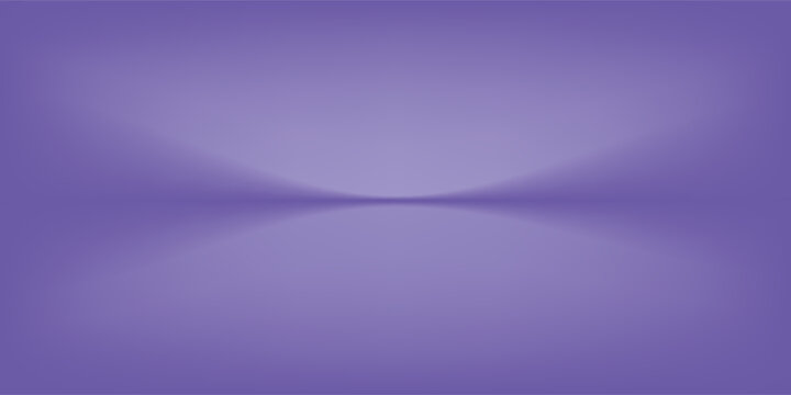 Abstract gradient podium background. Violet, purple and lilac empty 3d studio backdrop. Clean scene for product presentation mockup template. Vector illustration