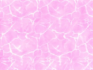 Fototapeta premium A soft, smooth white water ripples texture resemble sunlight reflections on water, against a soft pink textured background 