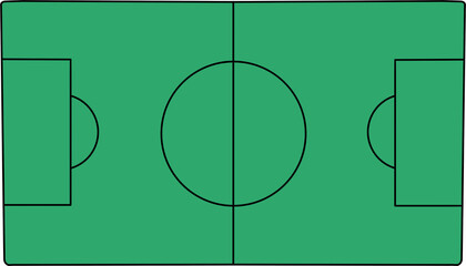Soccer Field Illustration © dongdong