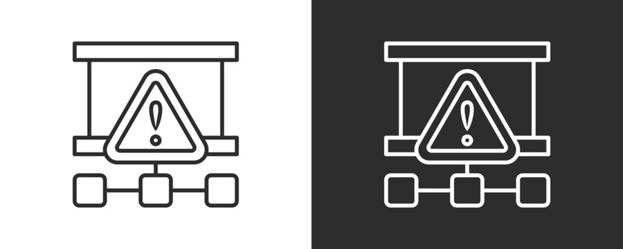 Contingency Planning Icon Set Vector Collection Isolated In Black And White