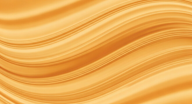 Golden Liquid Gradient Waves: Smooth Abstract Background Texture