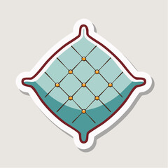 Fototapeta premium Tufted Pillow Icon